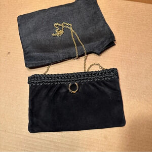 Beautiful Rodo handbag, black suede, excellent condition, with dustbag